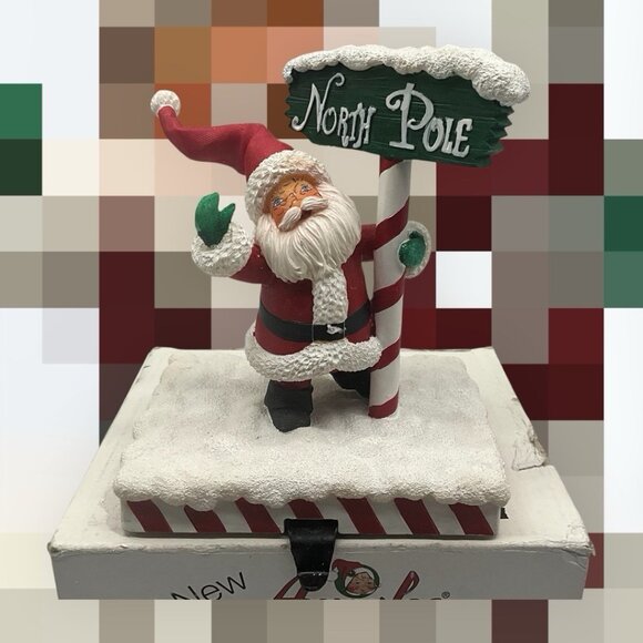 Annalee Mantel Collection Vintage Santa Stocking Holder in Original Box - Picture 4 of 14